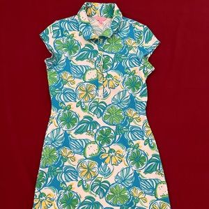 Tropical Collarless & Sleeveless Lilly Pulitzer Dress